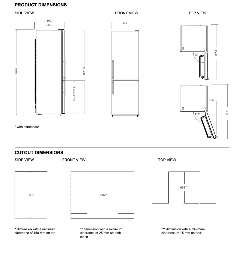 Page n°1 - Instructions / montage Bertazzoni RBM60F5FXNC