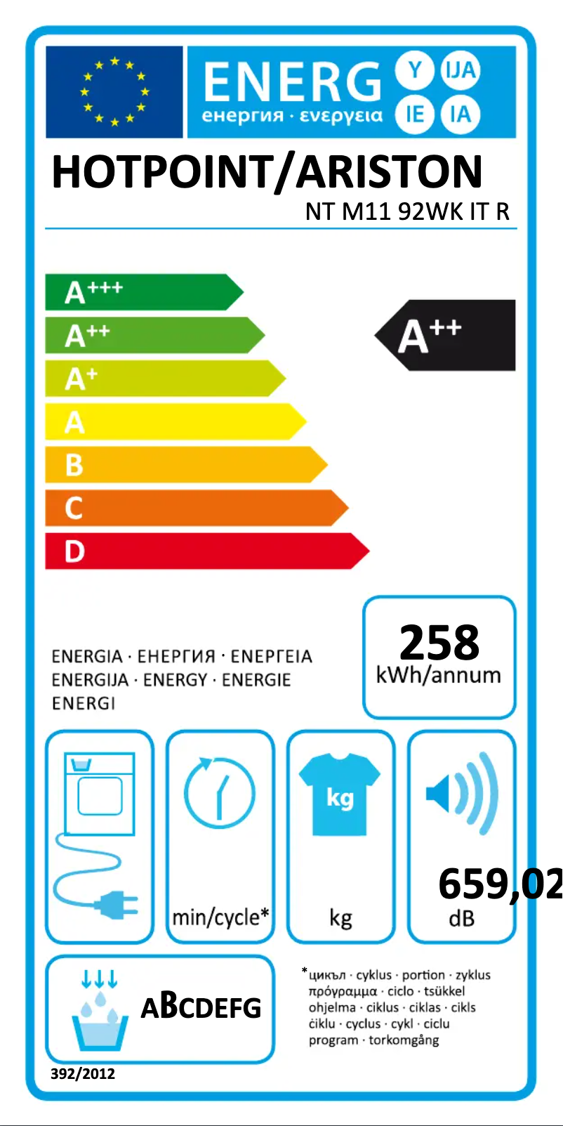 Página 1 del manual Manual de usuario Hotpoint NT M11 92WK IT