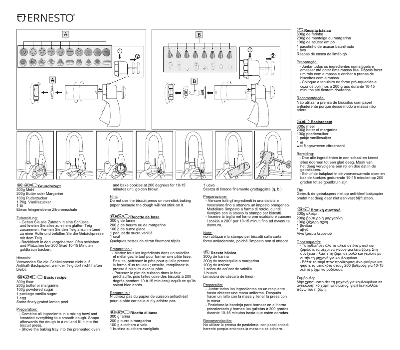 Page 1 de la notice Manuel utilisateur Ernesto HG00972