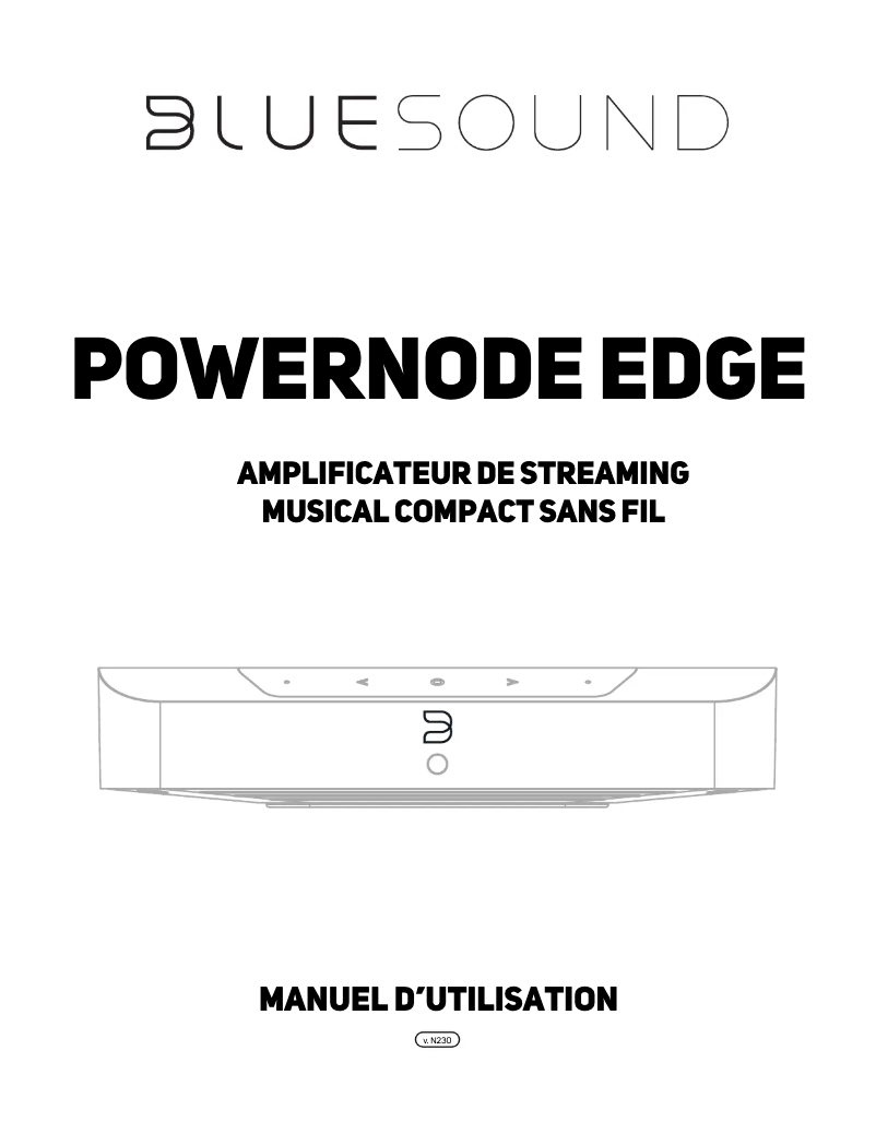 Image de la première page du manuel de l'appareil Powernode Edge