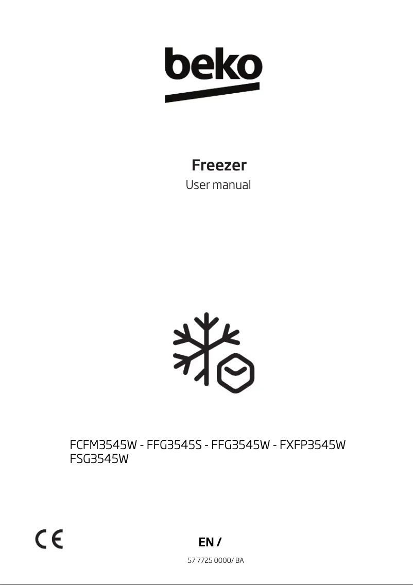 Page n°1 - Manuel utilisateur Beko FFG3545S