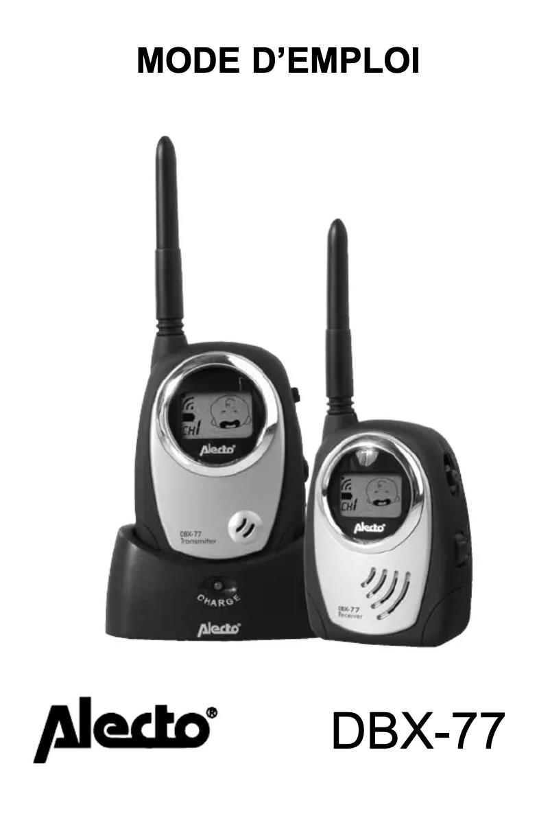Image de la première page du manuel de l'appareil DBX-77