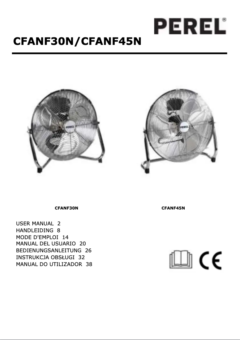 Page 1 de la notice Manuel utilisateur Perel CFANF45N