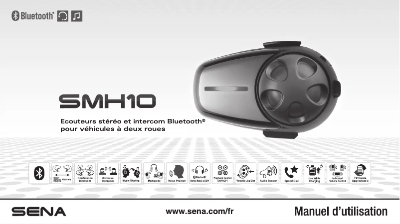 Page 1 de la notice Manuel utilisateur Sena SMH10