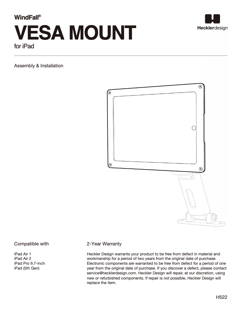 Image de la première page du manuel de l'appareil H522-BG