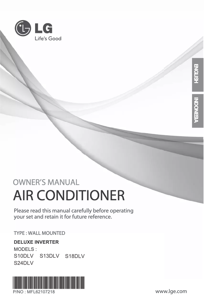 Image de la première page du manuel de l'appareil SN18DLV