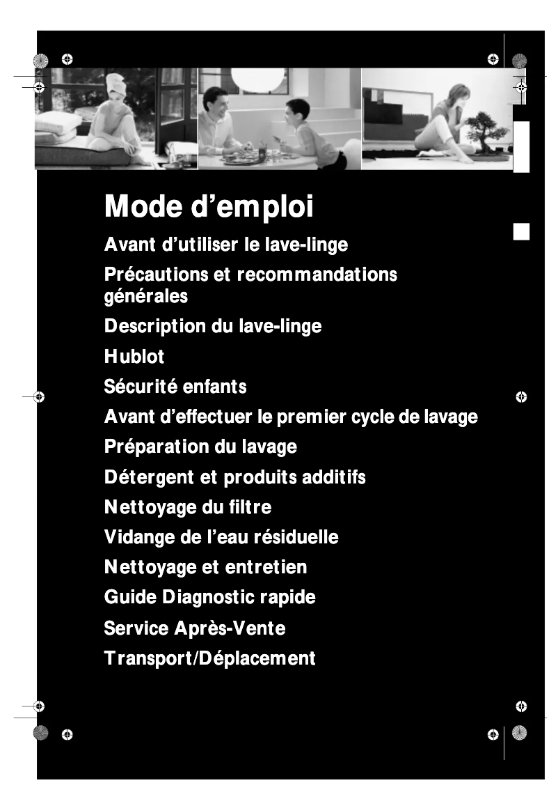 Page 1 de la notice Manuel utilisateur Bauknecht WAE 8585/2