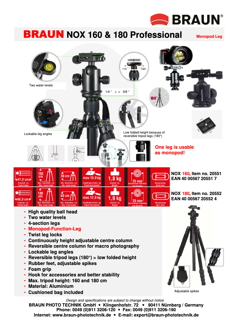 Page n°1 - Manuel utilisateur Braun NOX 160 Professional