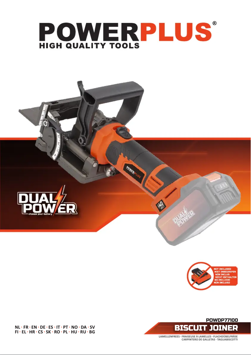 Page 1 de la notice Manuel utilisateur PowerPlus POWDP77100