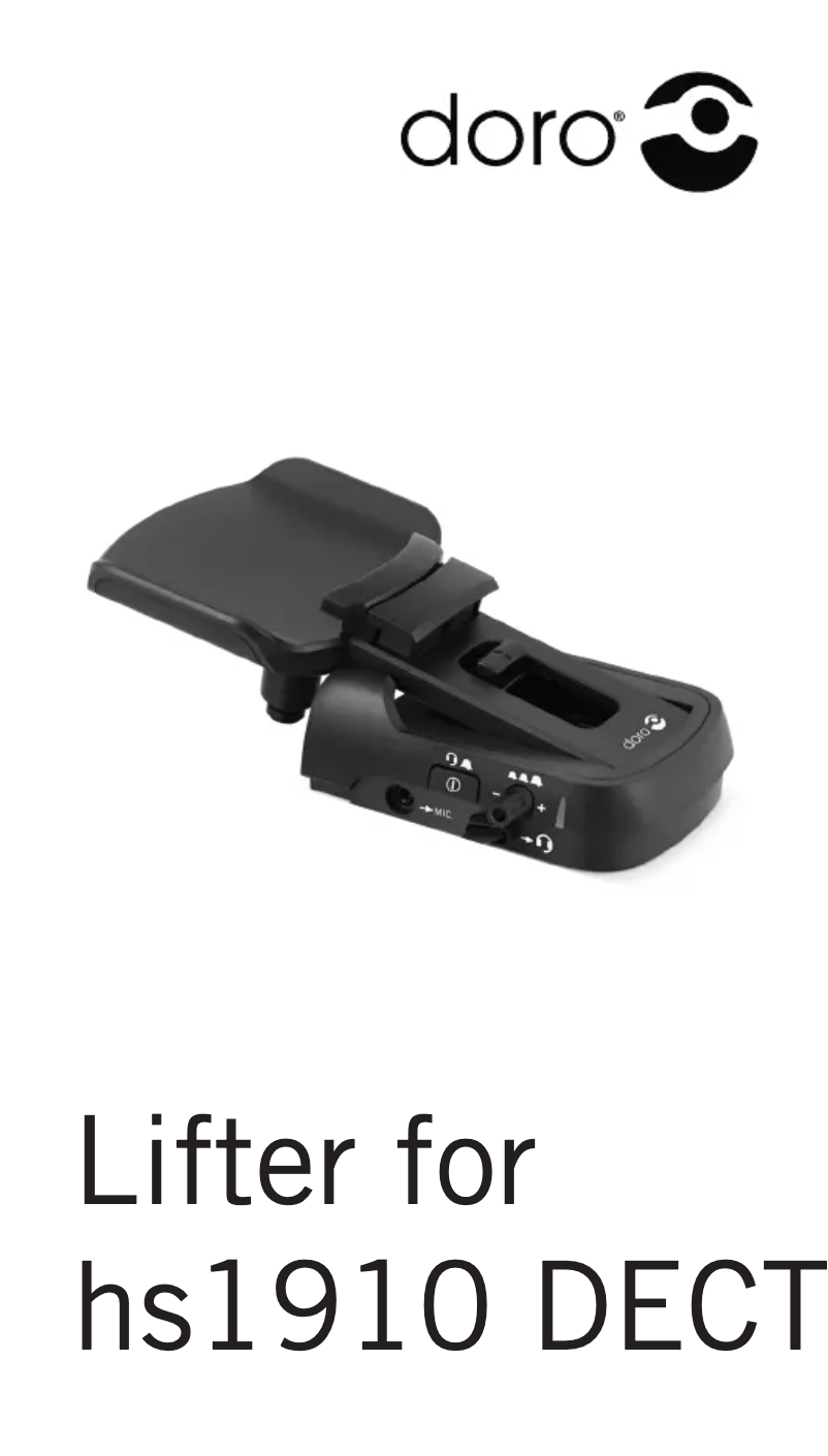 Page 1 de la notice Manuel utilisateur Doro ProSound hs1910dect