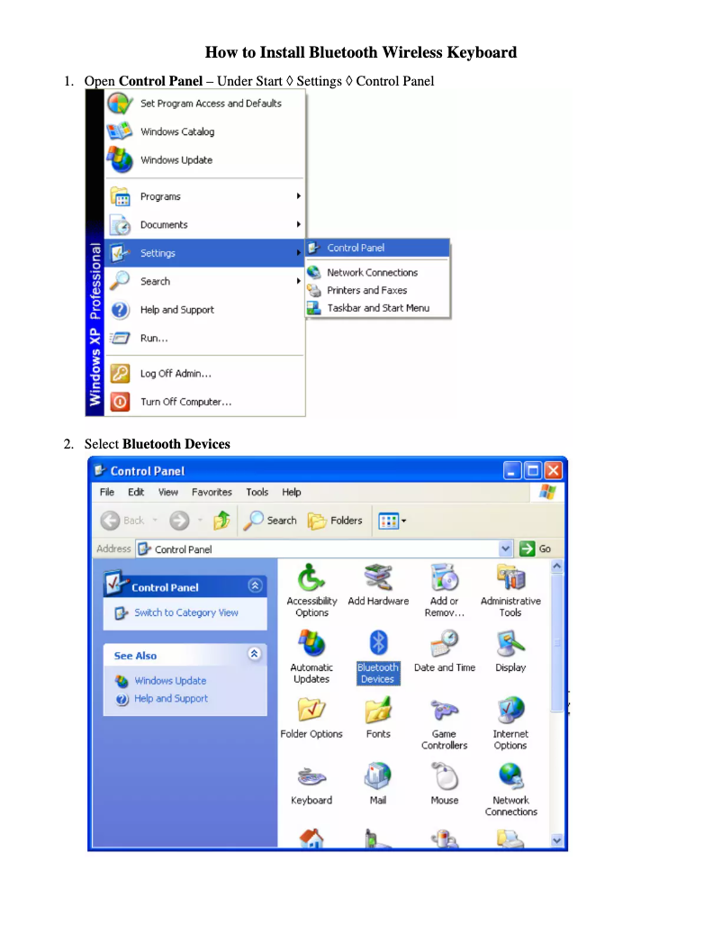 Page n°1 - Manuel utilisateur Kinamax BT-KBRD