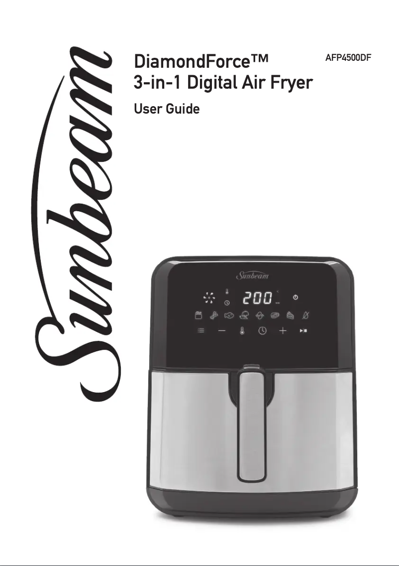 Page 1 de la notice Manuel utilisateur Sunbeam DiamondForce 3-in-1 AFP4500
