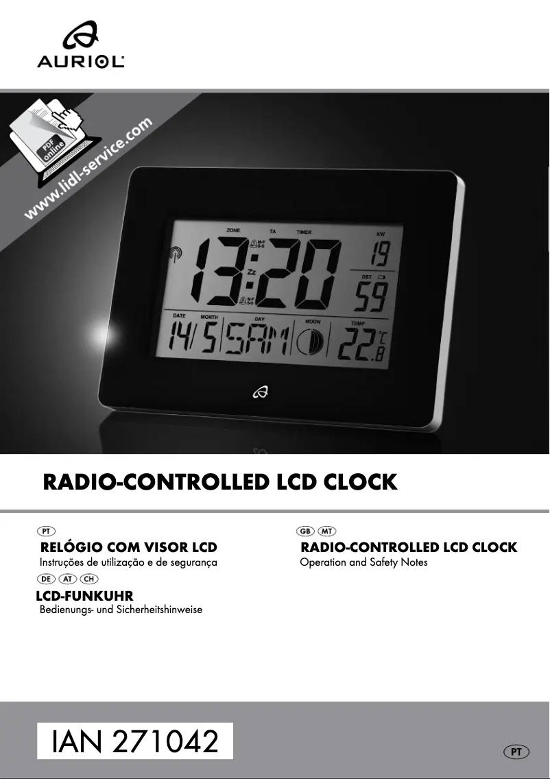 Page 1 de la notice Manuel utilisateur Auriol IAN 271042