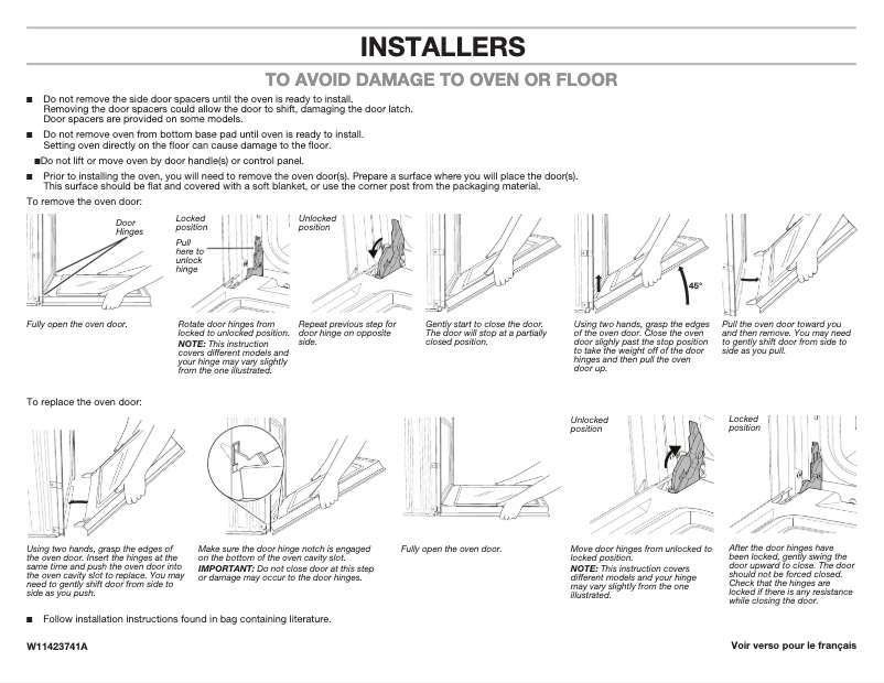 Page n°1 - Guide d'installation Maytag MOED6030LZ