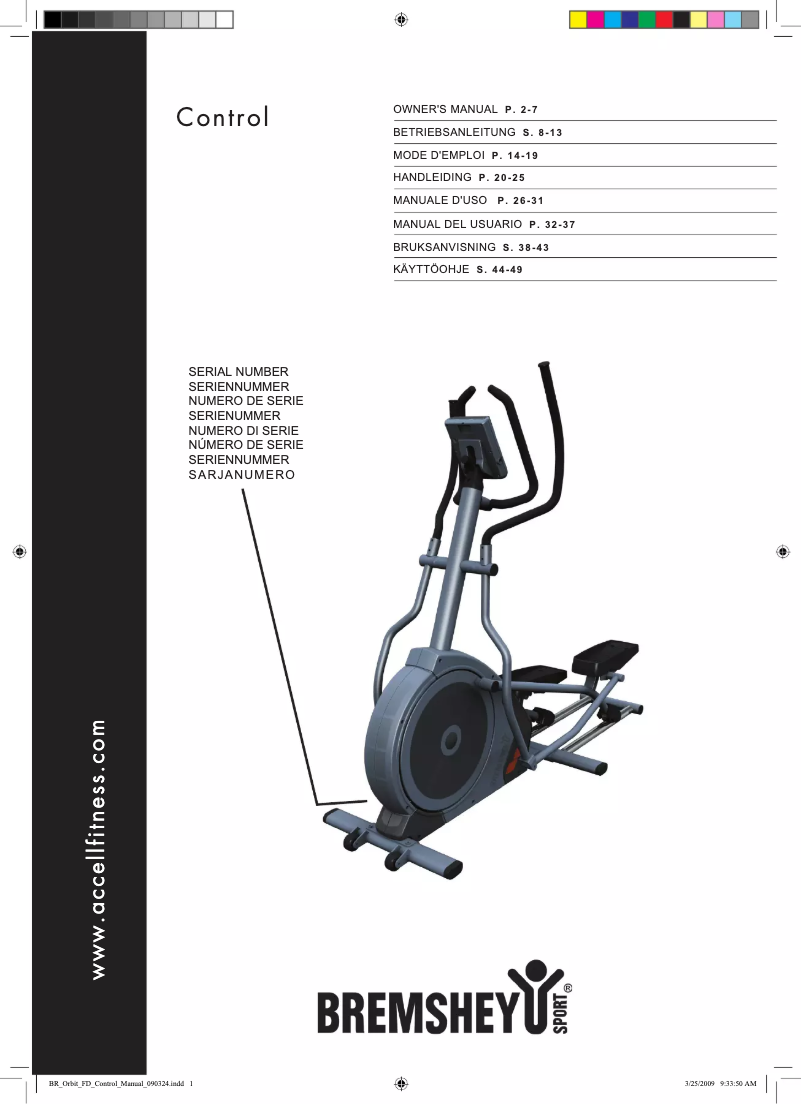 Página 1 del manual Manual de usuario Bremshey Orbit Control