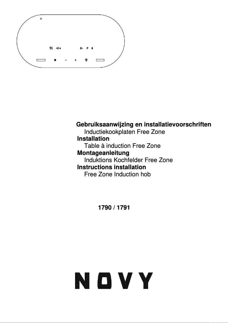 Page 1 de la notice Guide d'installation Novy Multi zone 1790