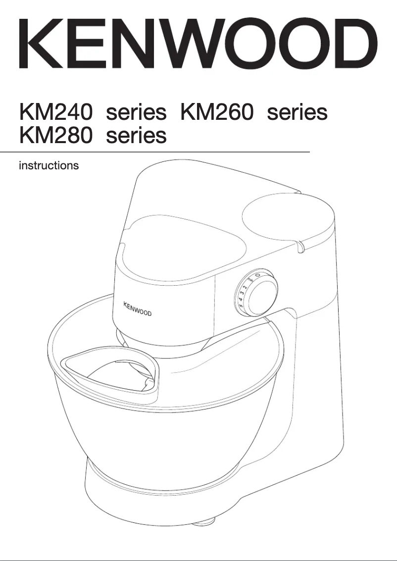 Page n°1 - Manuel utilisateur Kenwood KM245