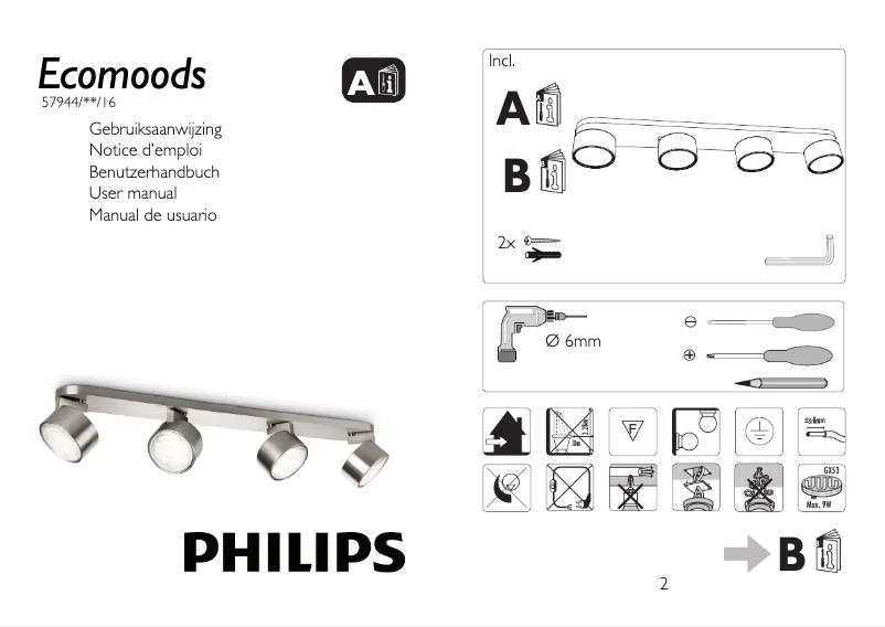 Página 1 del manual Manual de usuario Philips Ecomoods 579441716