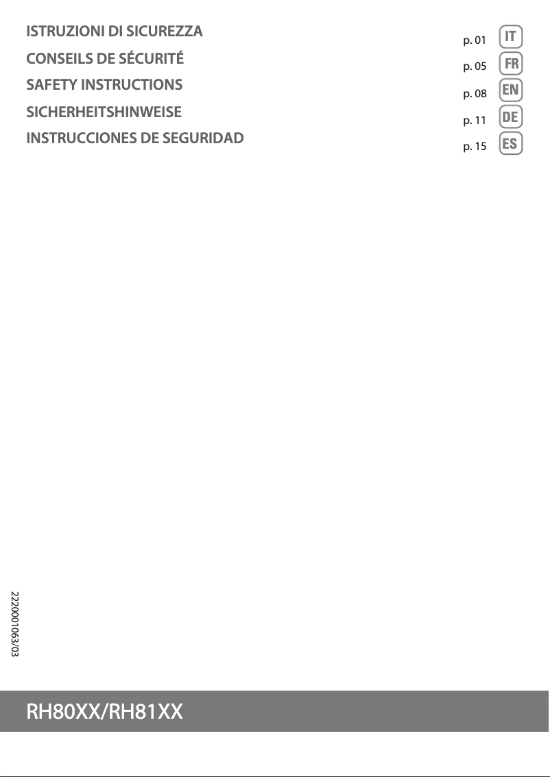 Page n°1 - Manuel utilisateur Rowenta Powerline Extreme RH8147