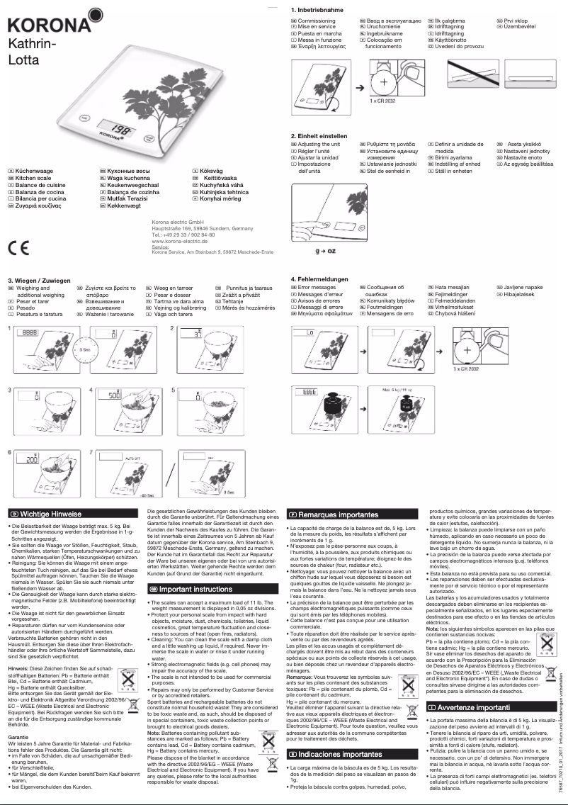 Página 1 del manual Manual de usuario Korona Lotta 70210