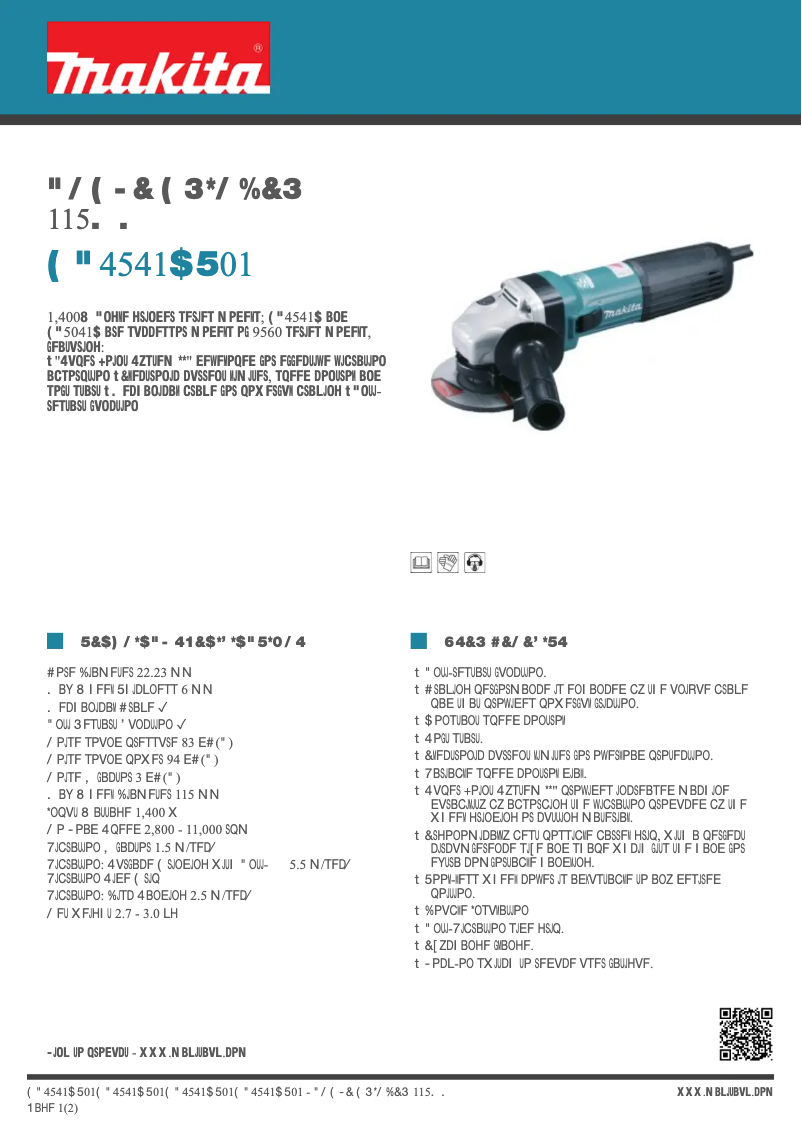 Image de la première page du manuel de l'appareil GA4541CT01