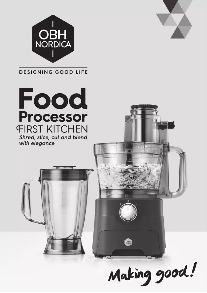 Page n°1 - Manuel utilisateur OBH Nordica First Kitchen