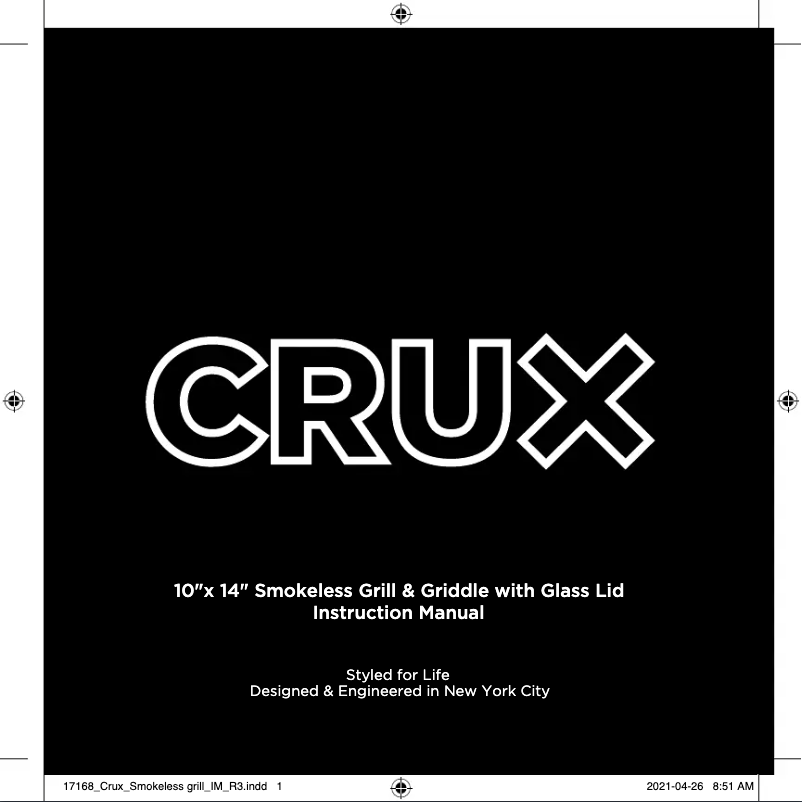 Imagen de la primera página del manual del dispositivo Smokeless Grill 17168