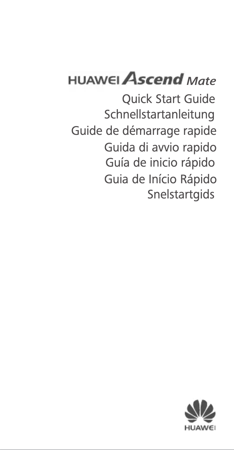 Image de la première page du manuel de l'appareil Ascend Mate