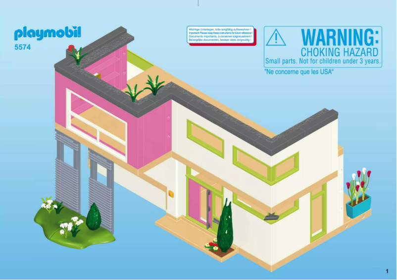 Page 1 de la notice Manuel utilisateur Playmobil City Life Modern Luxury Mansion 5574