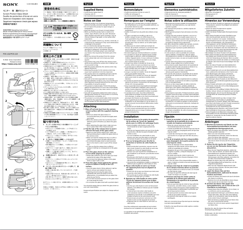 Image de la première page du manuel de l'appareil PCK-LG3
