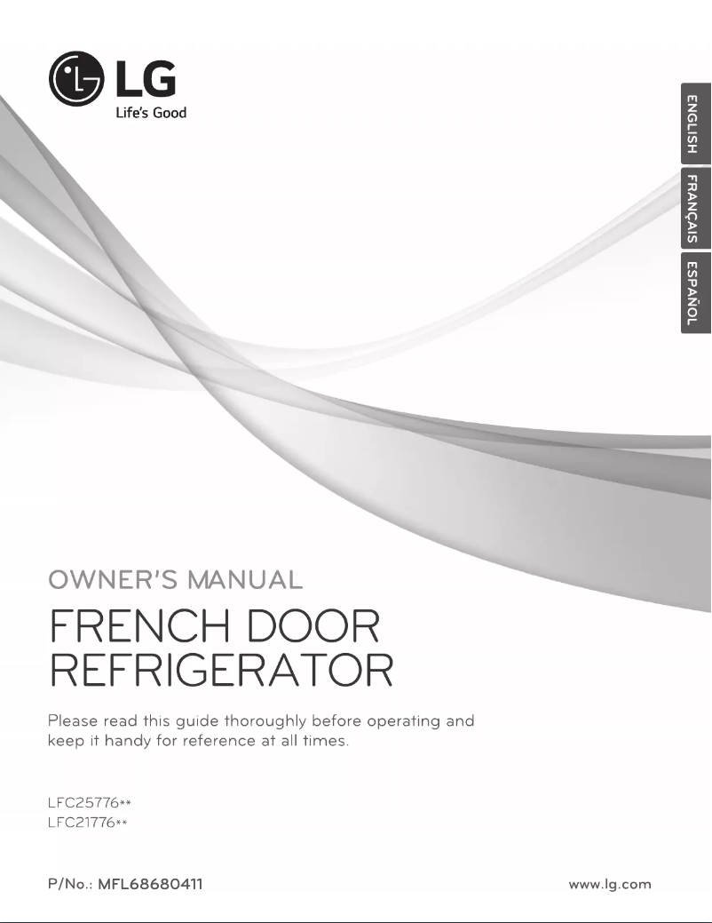 Page 1 de la notice Manuel utilisateur LG LFC21776ST