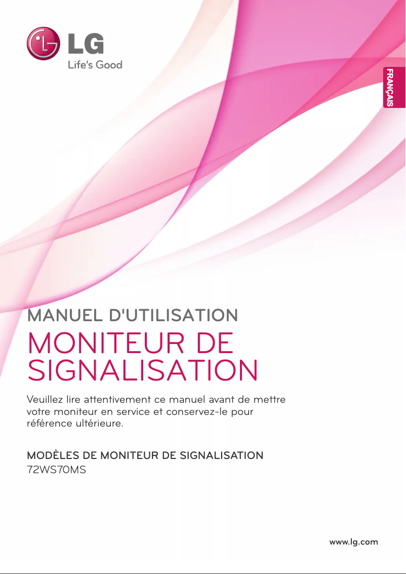 Page n°1 - Manuel utilisateur LG 72WS70MS