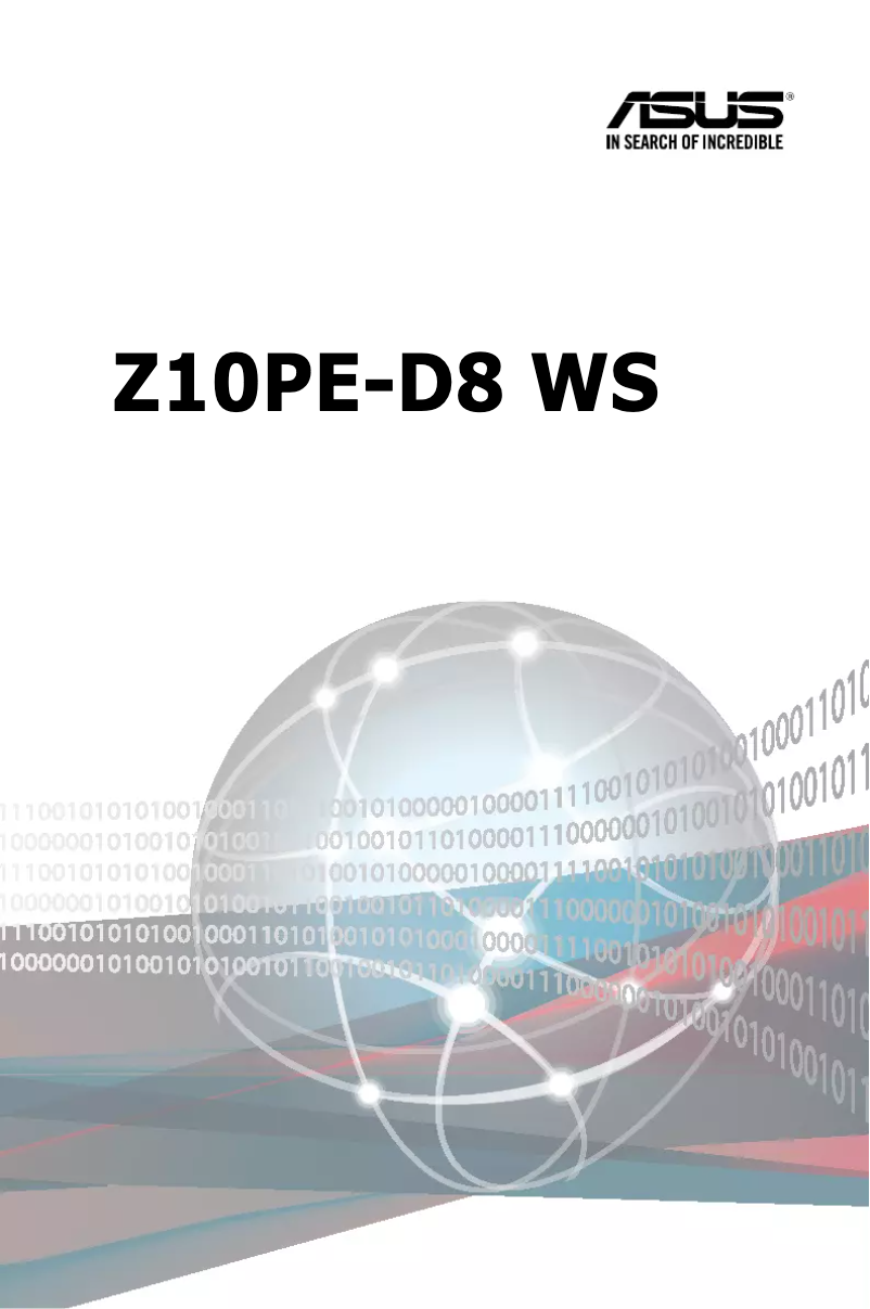 Image de la première page du manuel de l'appareil Z10PE-D8 WS