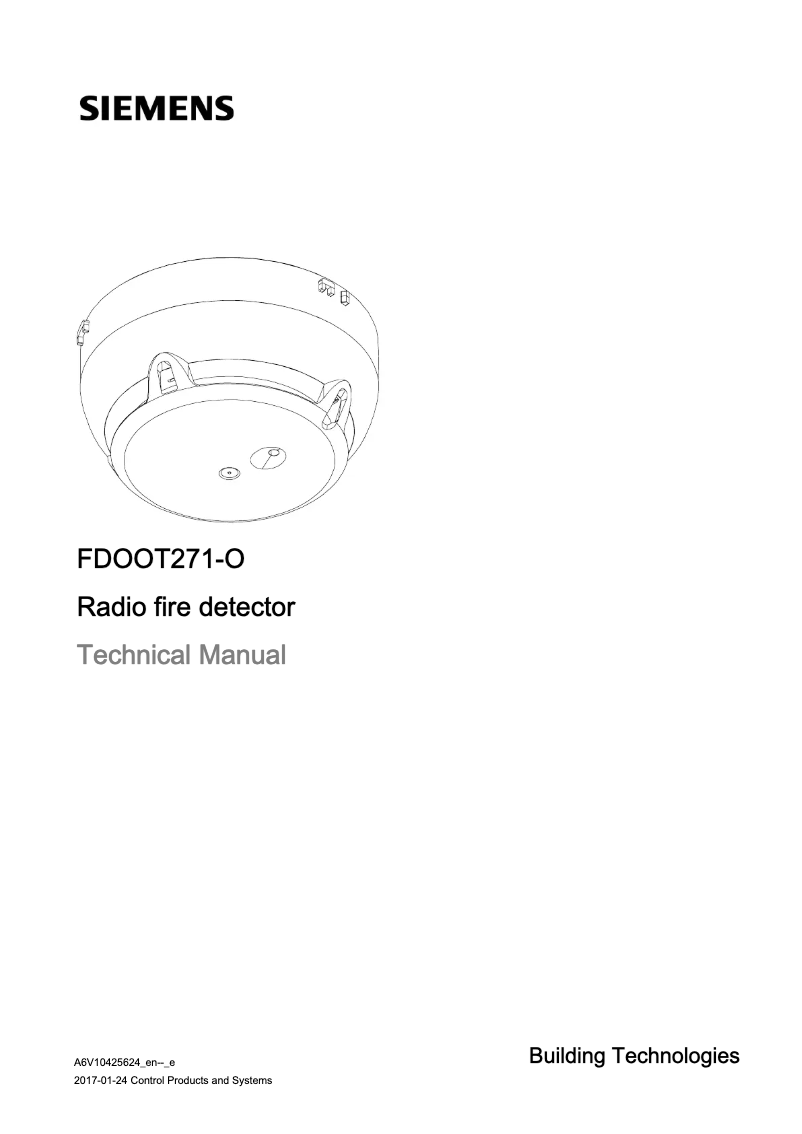 Page n°1 - Manuel utilisateur Bosch FDOOT271-O