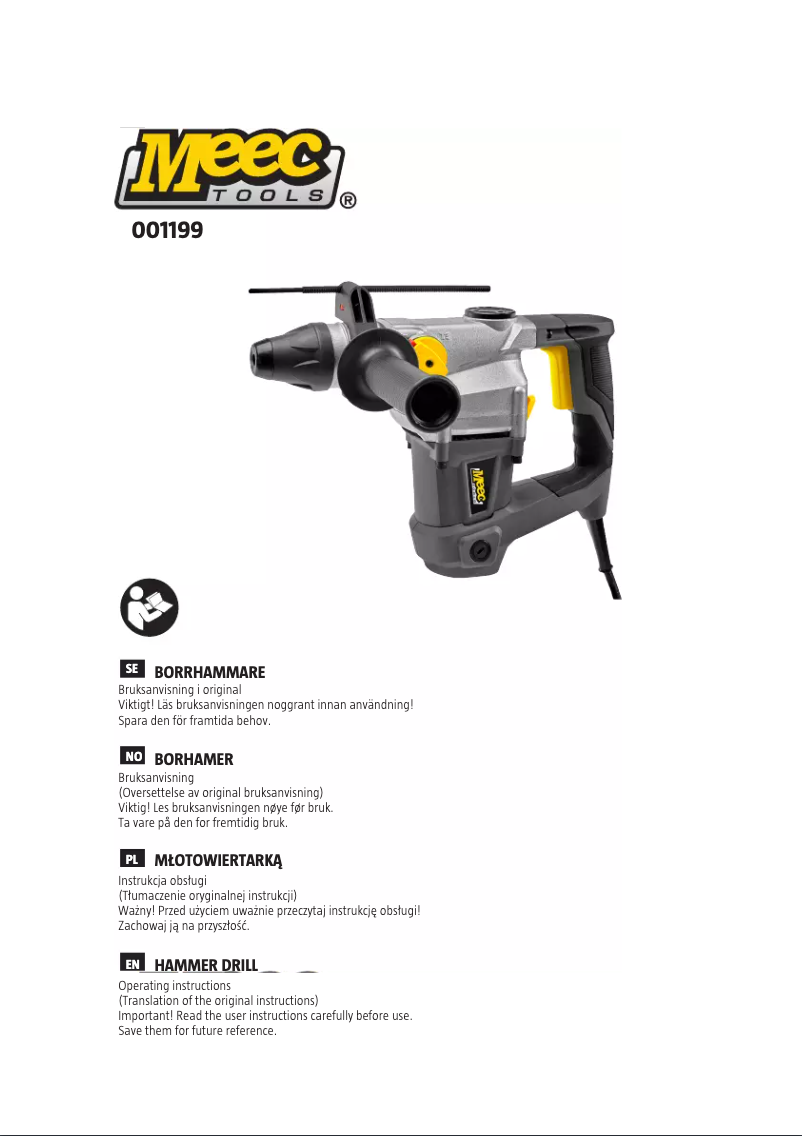 Page n°1 - Manuel utilisateur Meec Tools 001-199