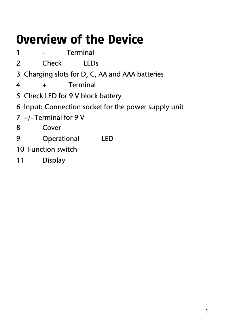 Page 1 de la notice Manuel utilisateur Medion MD 11954