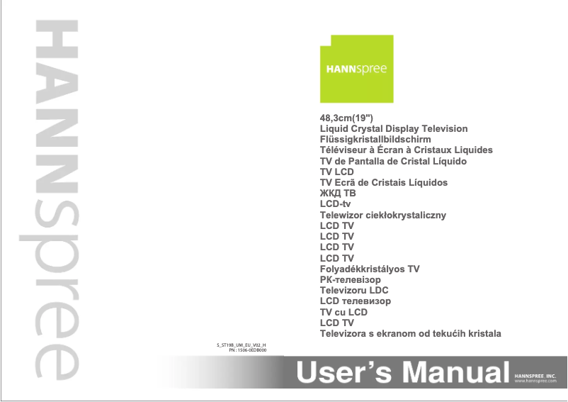 Image de la première page du manuel de l'appareil ST19CMAB