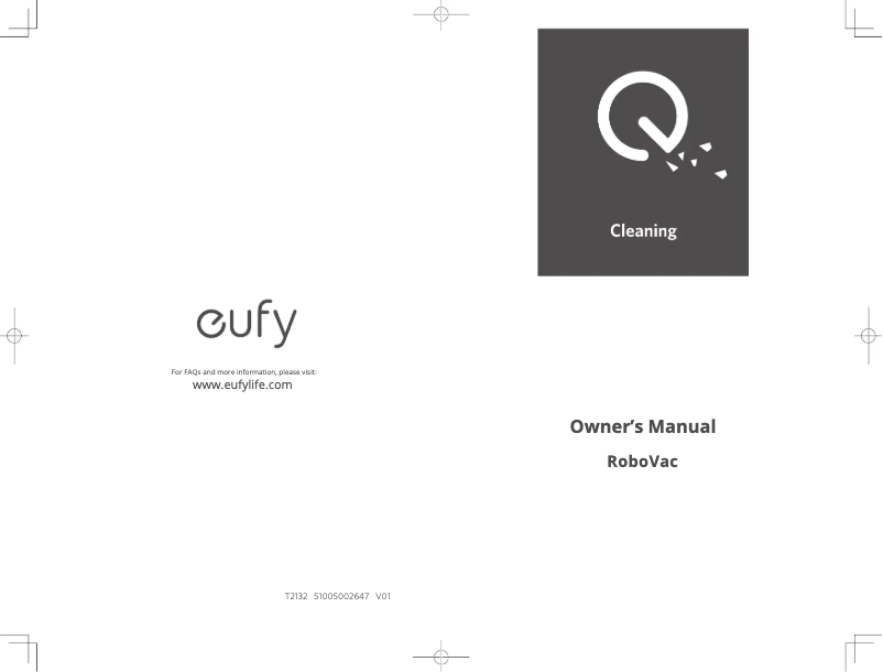 Page n°1 - Manuel utilisateur Eufy RoboVac 25C