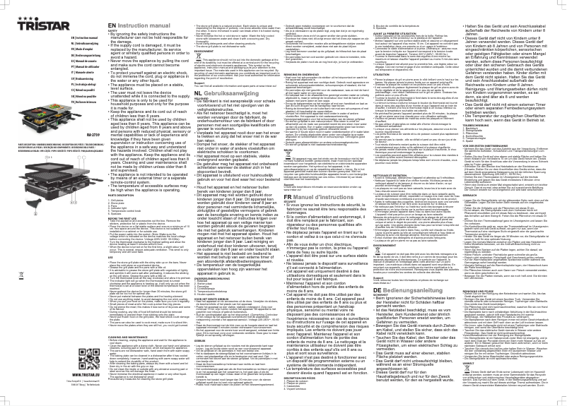 Image de la première page du manuel de l'appareil RA-2739