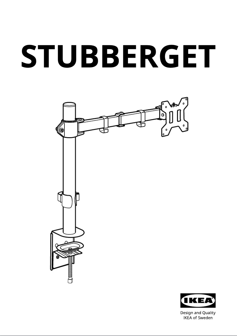 Image de la première page du manuel de l'appareil STUBBERGET 505.919.34