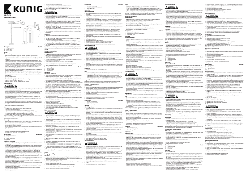 Page n°1 - Manuel utilisateur Konig KN-PH10