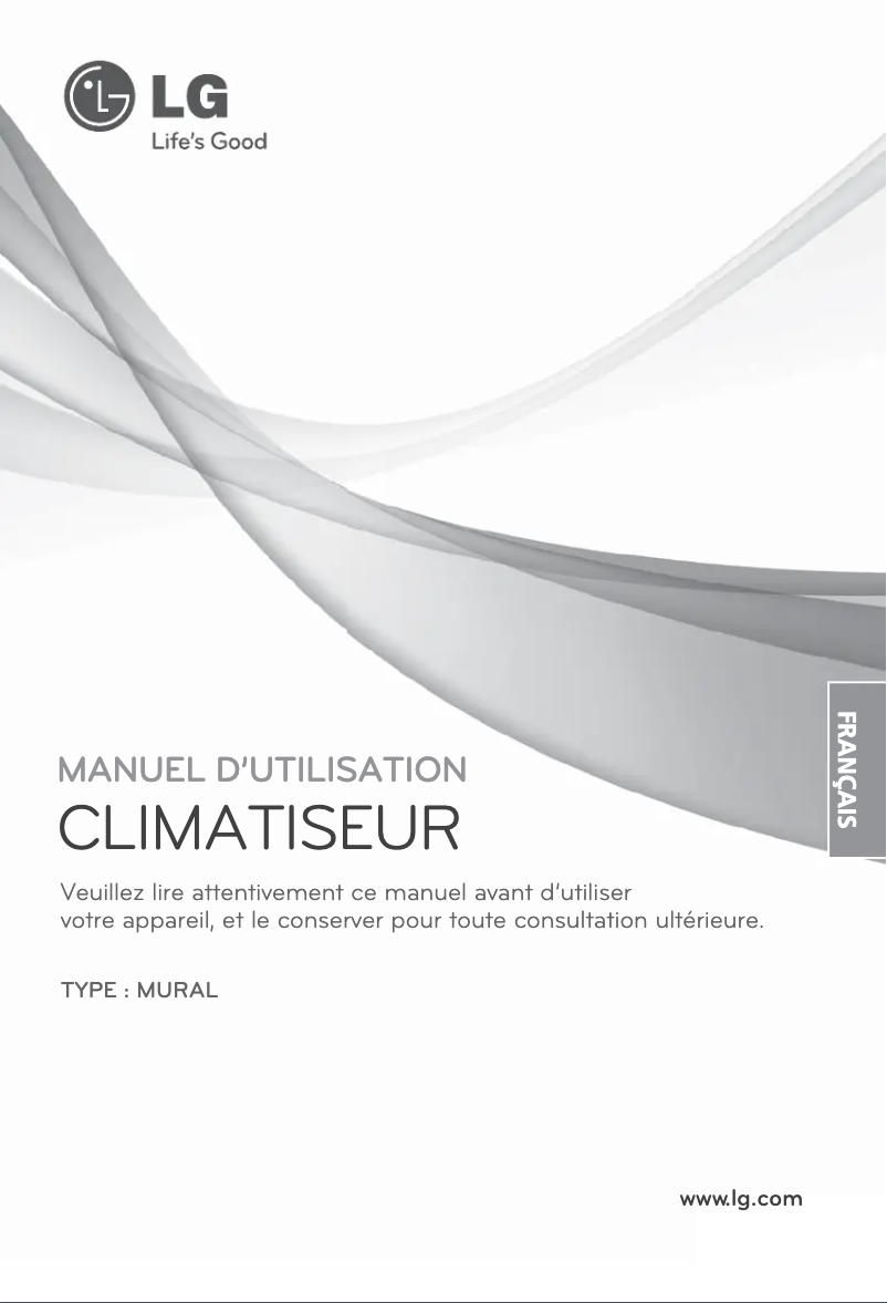 Page 1 de la notice Manuel utilisateur LG AS-W1863MH3