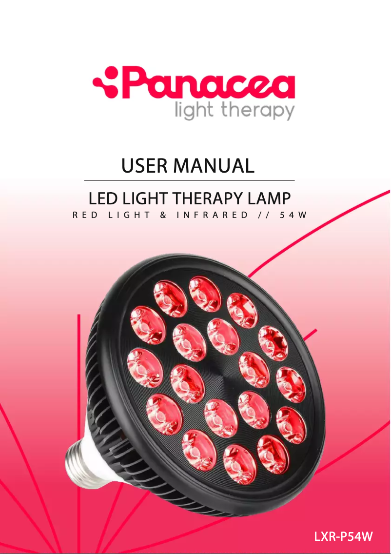 Image de la première page du manuel de l'appareil LXR-P54W