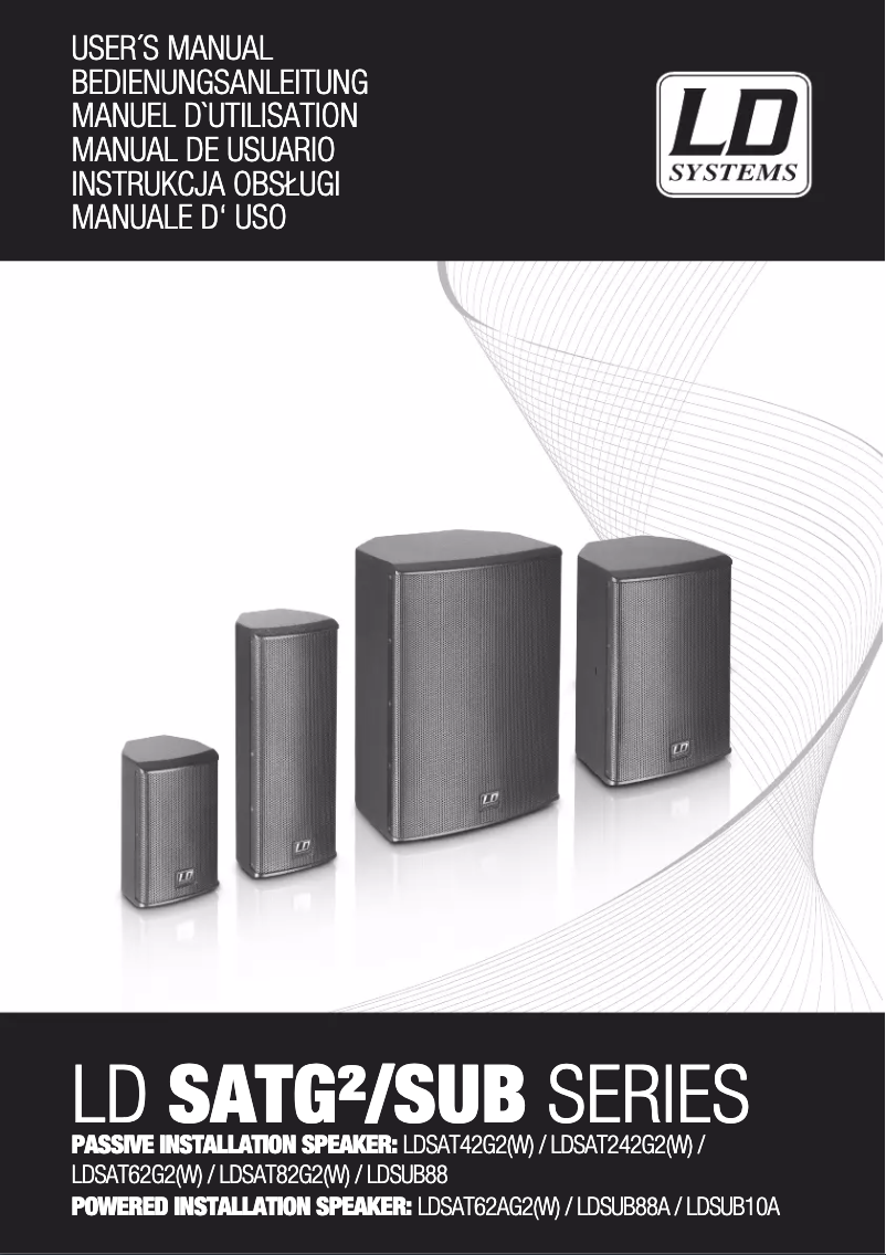 Página 1 del manual Manual de usuario LD Systems SAT 82 A G2