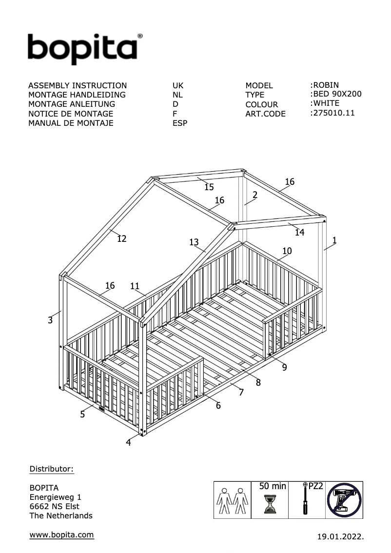 Image de la première page du manuel de l'appareil Robin