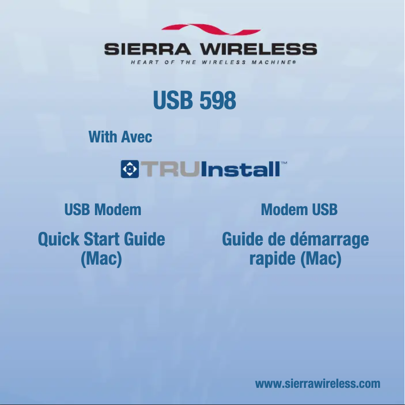 Page n°1 - Guide de démarrage rapide Netgear AirCard 598U