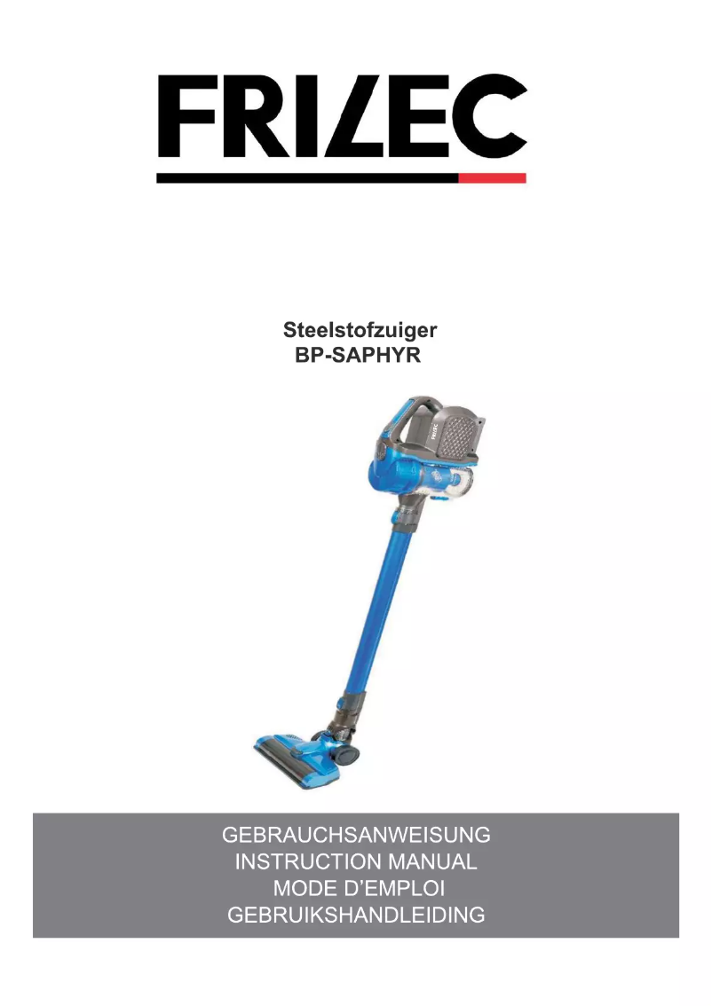 Page 1 de la notice Manuel utilisateur Frilec BP-SAPHYR