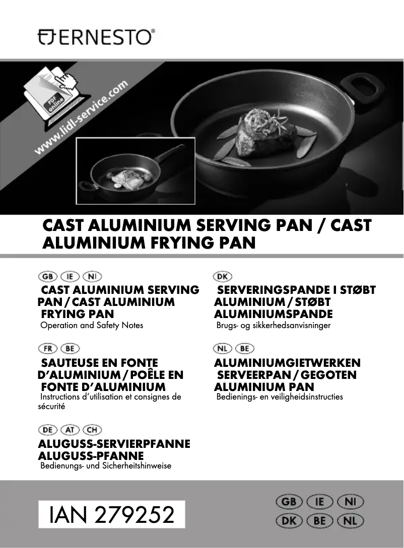 Image de la première page du manuel de l'appareil IAN 279252