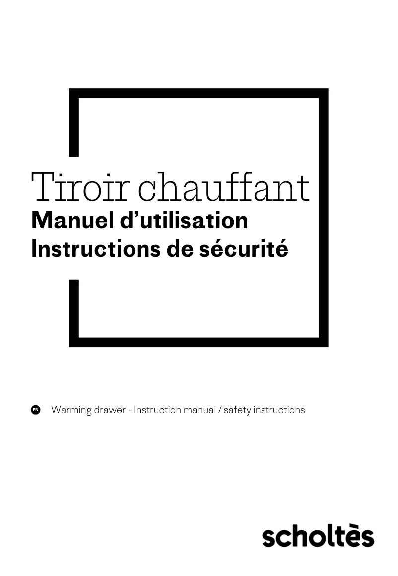 Page 1 de la notice Manuel utilisateur Scholtès SOTC1410B