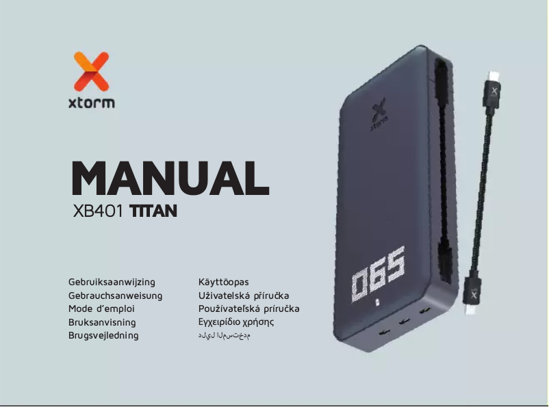 Image de la première page du manuel de l'appareil Titan XB4FE